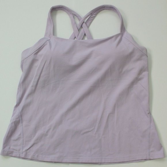 Lucy Tops - Lucy Strappy Crisscross Fix Tank Built in Bra 3X